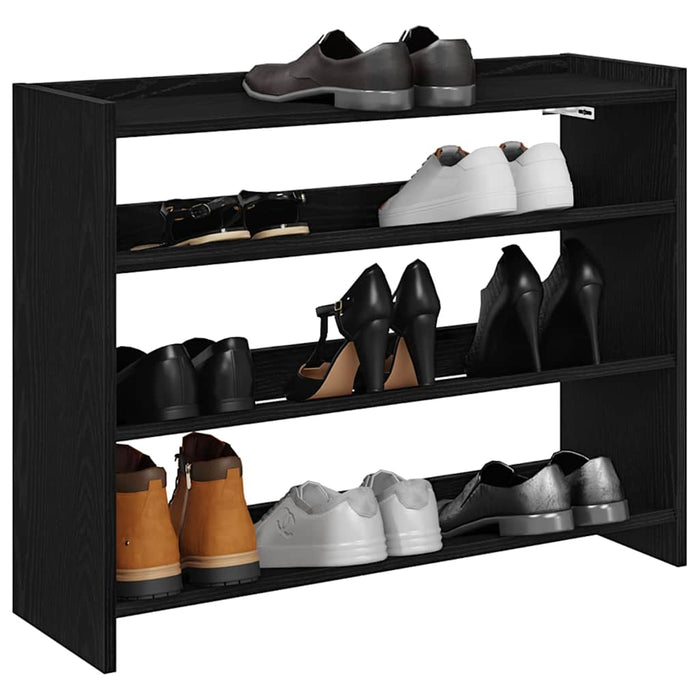 Pantofar, negru, 80x25x62 cm, lemn prelucrat WALTI
