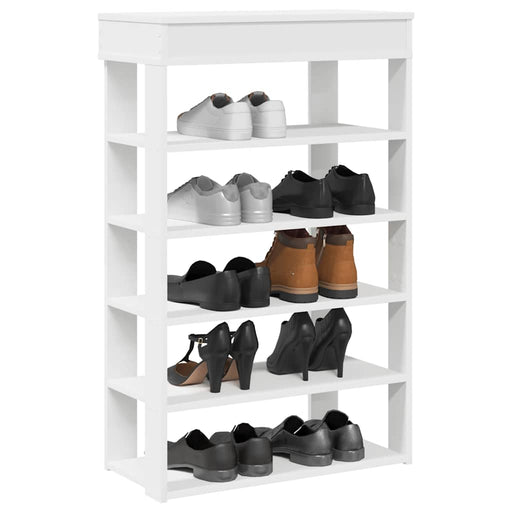 Pantofar, alb, 60x30x98 cm, lemn prelucrat - WALTI WALTI