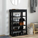 Suport pantofi, negru, 60x30x98 cm, lemn prelucrat - WALTI WALTI