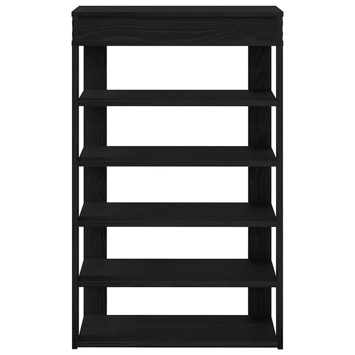 Suport pantofi, negru, 60x30x98 cm, lemn prelucrat - WALTI WALTI