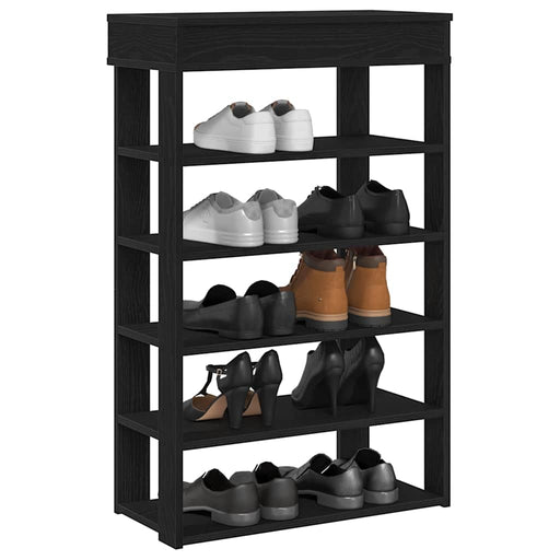 Suport pantofi, negru, 60x30x98 cm, lemn prelucrat - WALTI WALTI