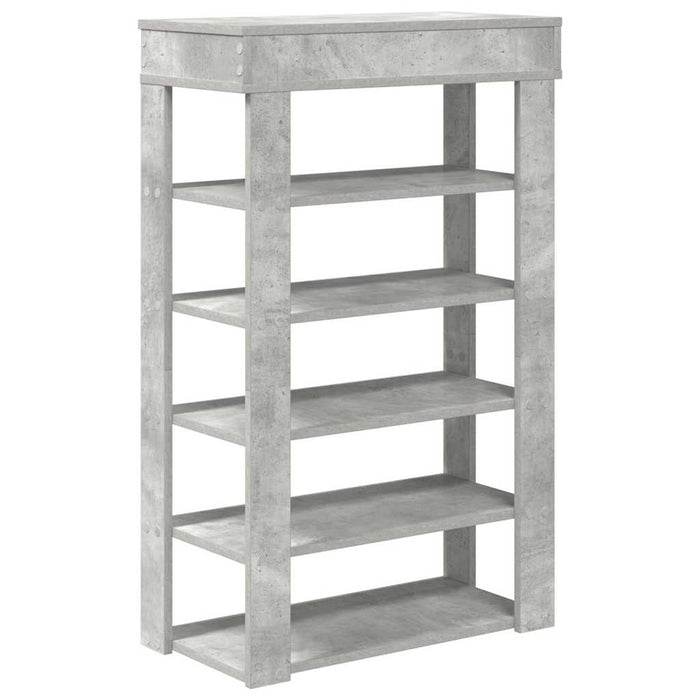 Pantofar, gri beton, 60x30x98 cm, lemn prelucrat - WALTI WALTI