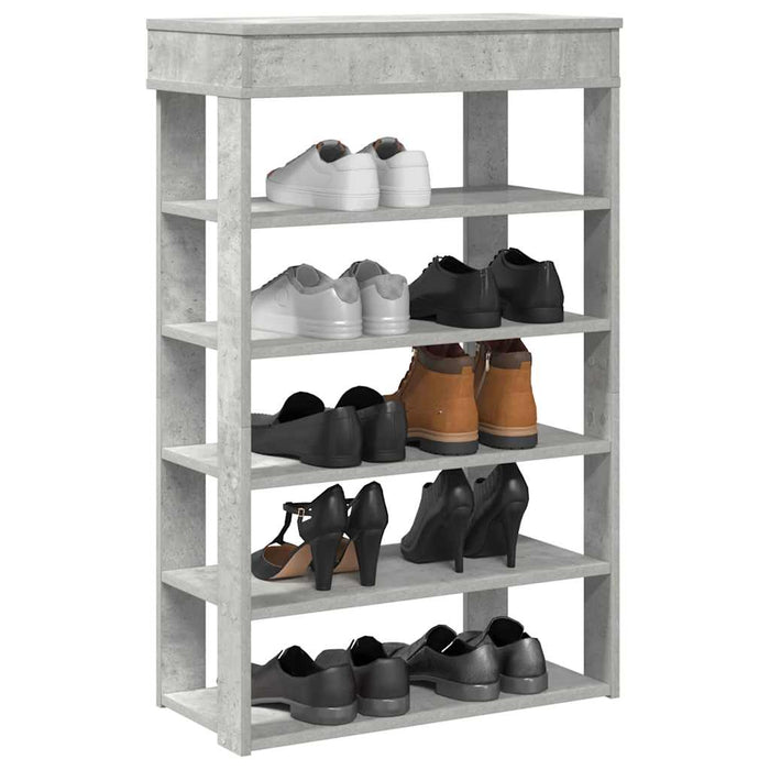 Pantofar, gri beton, 60x30x98 cm, lemn prelucrat - WALTI WALTI