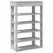 Pantofar, gri sonoma, 60x30x98 cm, lemn prelucrat - WALTI WALTI