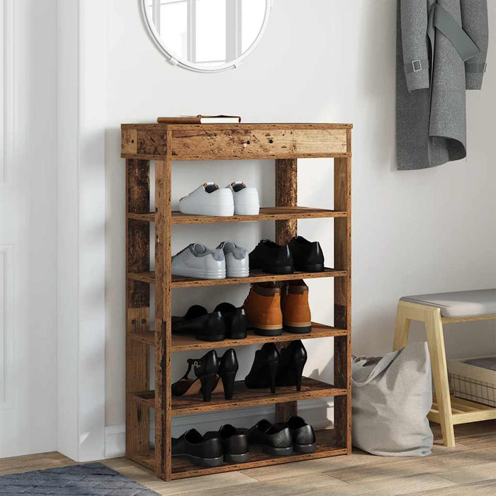 Pantofar, Lemn vechi, 60x30x98 cm, lemn compozit - WALTI WALTI