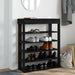 Suport pantofi, negru, 80x30x98 cm, lemn prelucrat - WALTI WALTI
