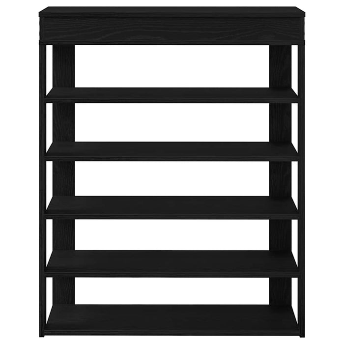 Suport pantofi, negru, 80x30x98 cm, lemn prelucrat - WALTI WALTI