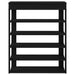 Suport pantofi, negru, 80x30x98 cm, lemn prelucrat - WALTI WALTI