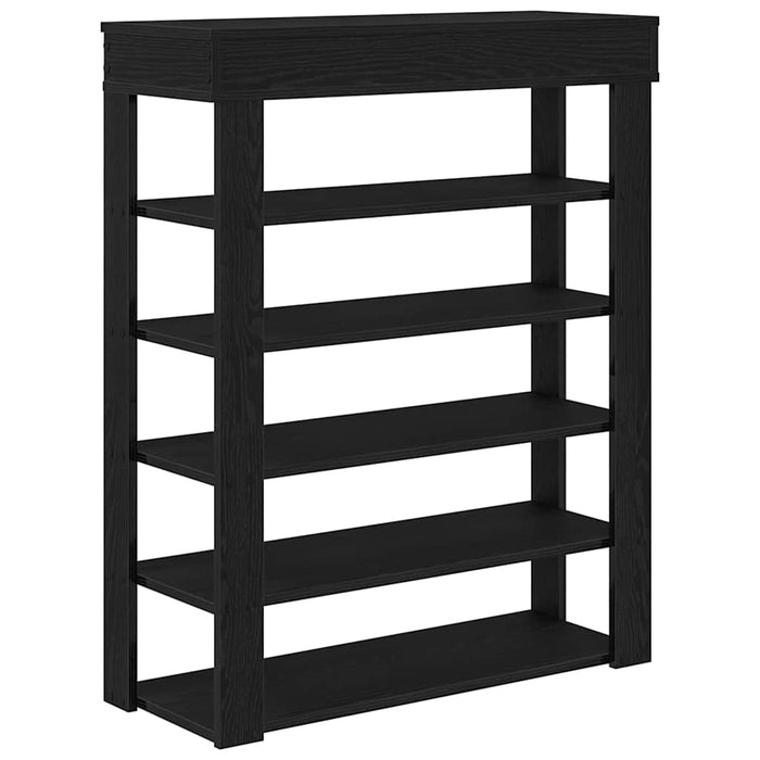 Suport pantofi, negru, 80x30x98 cm, lemn prelucrat - WALTI WALTI