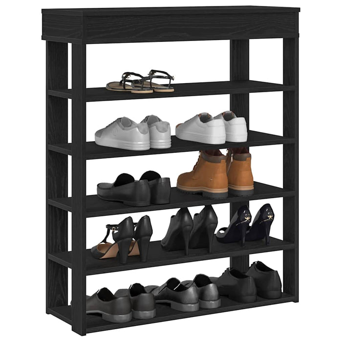 Suport pantofi, negru, 80x30x98 cm, lemn prelucrat - WALTI WALTI