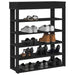 Suport pantofi, negru, 80x30x98 cm, lemn prelucrat - WALTI WALTI
