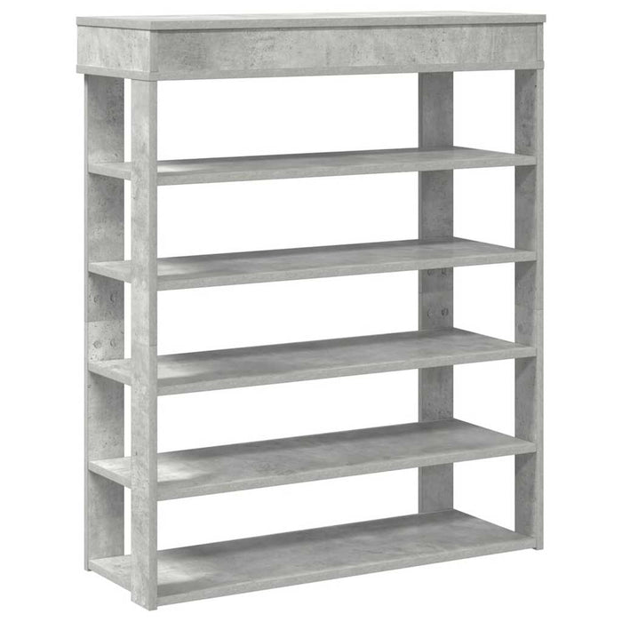 Pantofar, gri beton, 80x30x98 cm, lemn prelucrat - WALTI WALTI