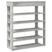 Pantofar, gri beton, 80x30x98 cm, lemn prelucrat - WALTI WALTI