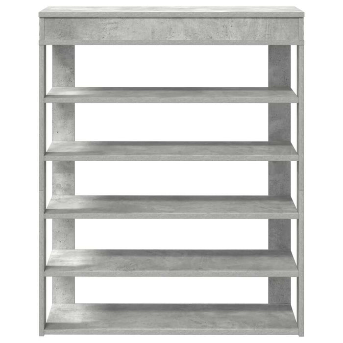 Pantofar, gri beton, 80x30x98 cm, lemn prelucrat - WALTI WALTI