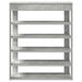 Pantofar, gri beton, 80x30x98 cm, lemn prelucrat - WALTI WALTI