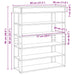 Pantofar, gri beton, 80x30x98 cm, lemn prelucrat - WALTI WALTI
