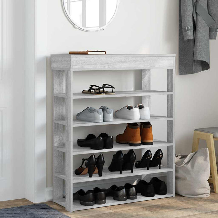 Pantofar, gri sonoma, 80x30x98 cm, lemn prelucrat - WALTI WALTI