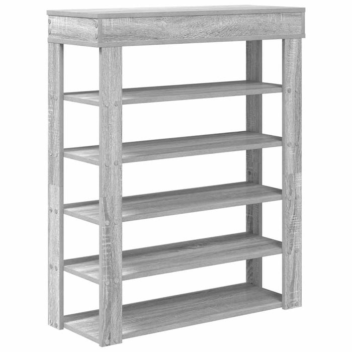 Pantofar, gri sonoma, 80x30x98 cm, lemn prelucrat - WALTI WALTI