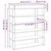 Pantofar, gri sonoma, 80x30x98 cm, lemn prelucrat - WALTI WALTI