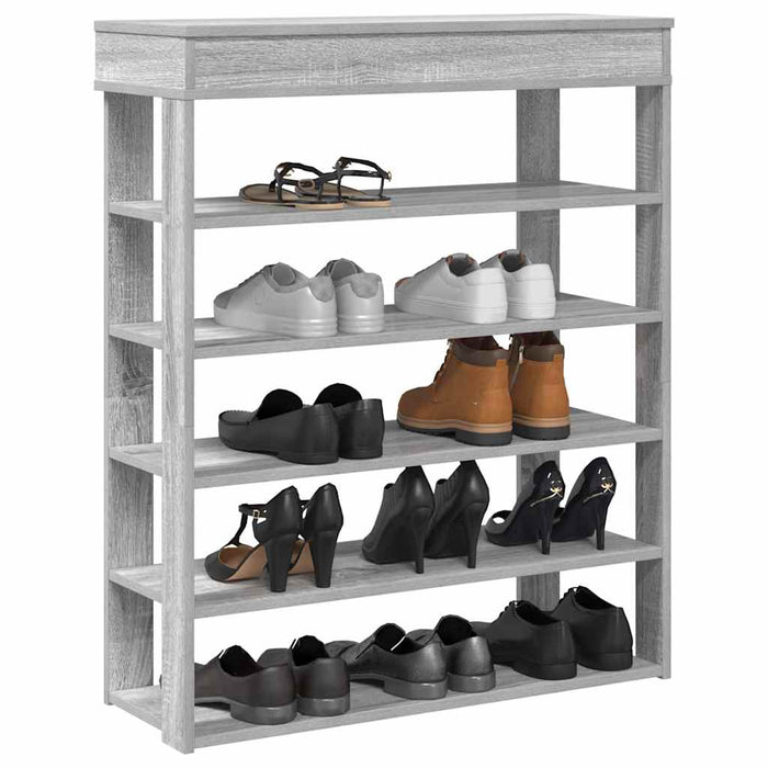 Pantofar, gri sonoma, 80x30x98 cm, lemn prelucrat - WALTI WALTI
