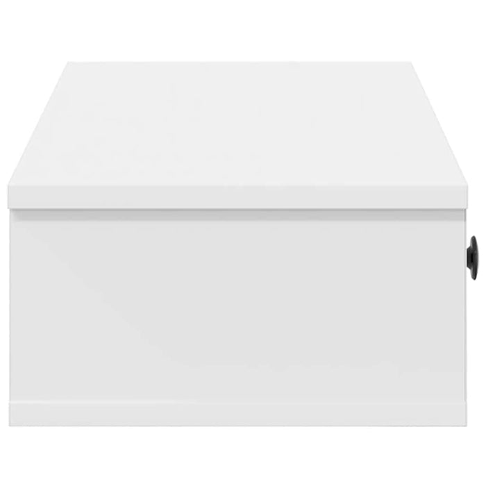 Raft de perete cu sertare, alb, 60x28x15 cm, lemn prelucrat WALTI