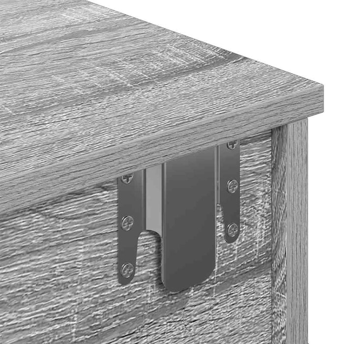 Raft de perete cu sertare Gri Sonoma 60x28x15 cm Lemn prelucrat WALTI