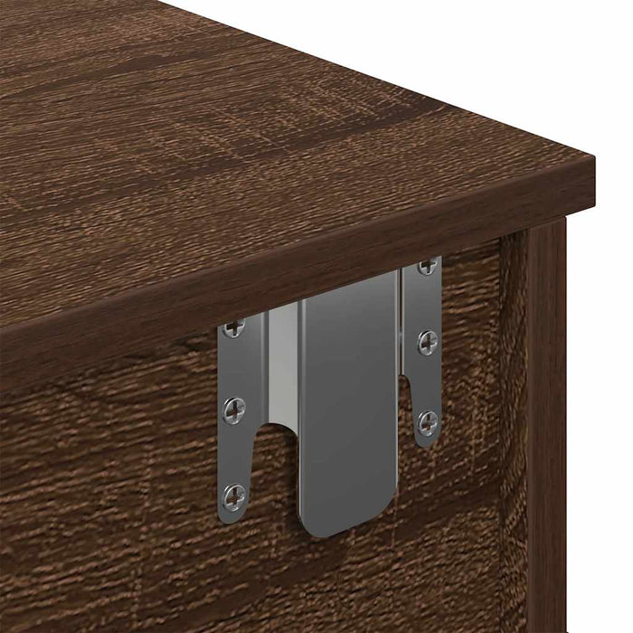 Raft de perete cu sertare Stejar maro 60x28x15cm lemn prelucrat WALTI