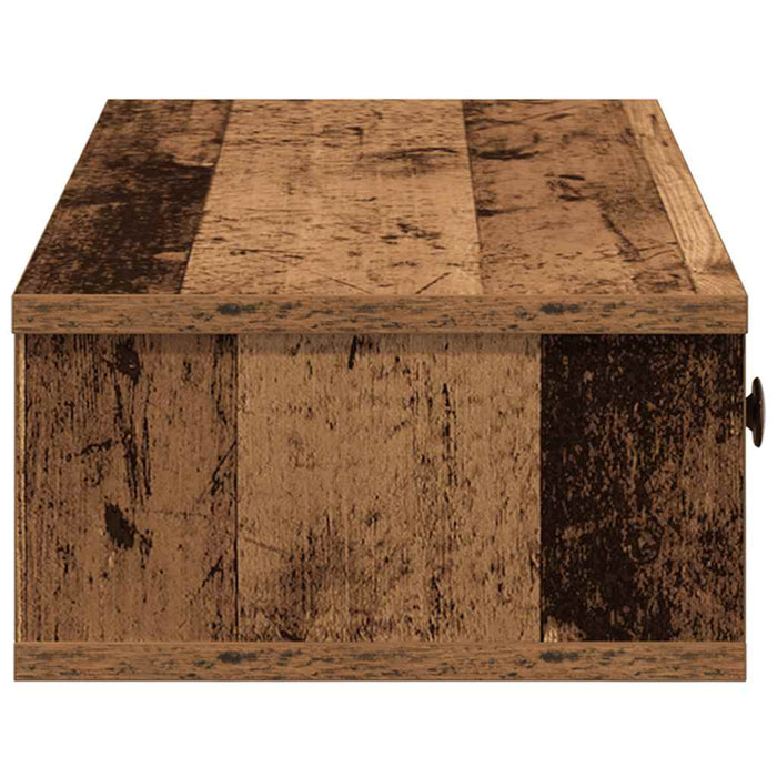 Raft de perete cu sertare Lemn vechi 60x28x15 cm Lemn prelucrat WALTI