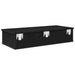 Raft de perete cu sertare negru 80x31x17 cm lemn prelucrat - WALTI WALTI