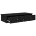Raft de perete cu sertare negru 80x31x17 cm lemn prelucrat - WALTI WALTI