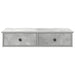 Raft de perete cu sertare Gri beton 80x31x17 cm Lemn prelucrat - WALTI WALTI
