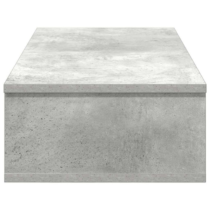 Raft de perete cu sertare Gri beton 80x31x17 cm Lemn prelucrat - WALTI WALTI