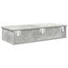 Raft de perete cu sertare Gri beton 80x31x17 cm Lemn prelucrat - WALTI WALTI