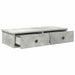 Raft de perete cu sertare Gri beton 80x31x17 cm Lemn prelucrat - WALTI WALTI