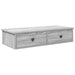 Raft de perete cu sertare Gri Sonoma 80x31x17 cm Lemn prelucrat - WALTI WALTI