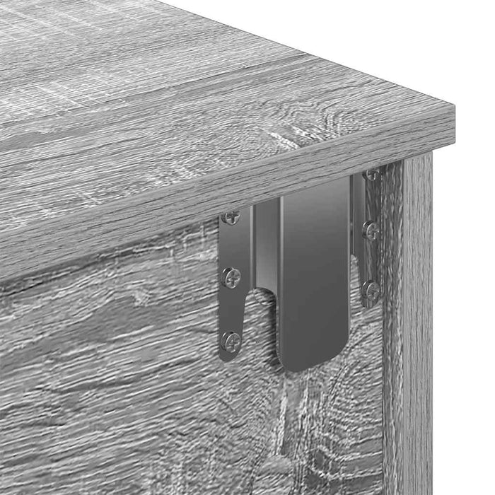 Raft de perete cu sertare Gri Sonoma 80x31x17 cm Lemn prelucrat - WALTI WALTI