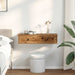 Raft de perete cu sertare Lemn vechi 80x31x17 cm Lemn prelucrat - WALTI WALTI