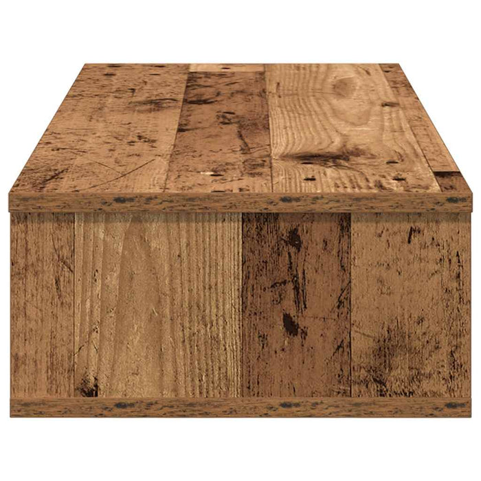 Raft de perete cu sertare Lemn vechi 80x31x17 cm Lemn prelucrat - WALTI WALTI