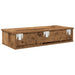 Raft de perete cu sertare Lemn vechi 80x31x17 cm Lemn prelucrat - WALTI WALTI