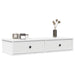Raft de perete cu sertare, alb, 100x37,5x19 cm, lemn prelucrat - WALTI WALTI