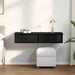 Raft de perete cu sertare negru 100x37,5x19 cm lemn prelucrat - WALTI WALTI