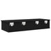 Raft de perete cu sertare negru 100x37,5x19 cm lemn prelucrat - WALTI WALTI
