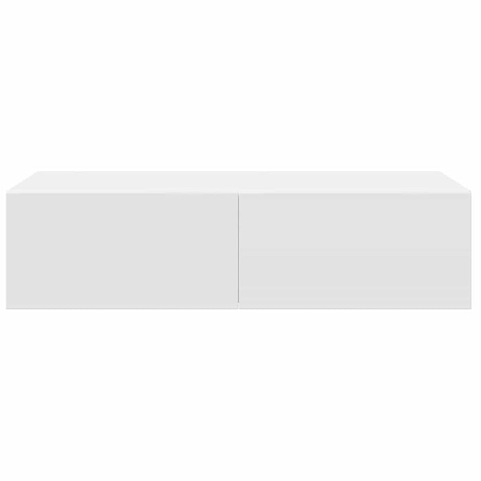 Raft de perete cu sertare, alb, 60x26,5x15 cm, lemn prelucrat - WALTI WALTI