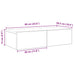 Raft de perete cu sertare, alb, 60x26,5x15 cm, lemn prelucrat - WALTI WALTI
