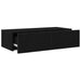Raft de perete cu sertare negru 60x26,5x15 cm lemn prelucrat - WALTI WALTI