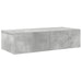 Raft de perete cu sertare Gri beton 60x26,5x15cm Lemn prelucrat - WALTI WALTI