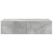 Raft de perete cu sertare Gri beton 60x26,5x15cm Lemn prelucrat - WALTI WALTI