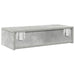 Raft de perete cu sertare Gri beton 60x26,5x15cm Lemn prelucrat - WALTI WALTI