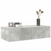 Raft de perete cu sertare Gri beton 60x26,5x15cm Lemn prelucrat - WALTI WALTI