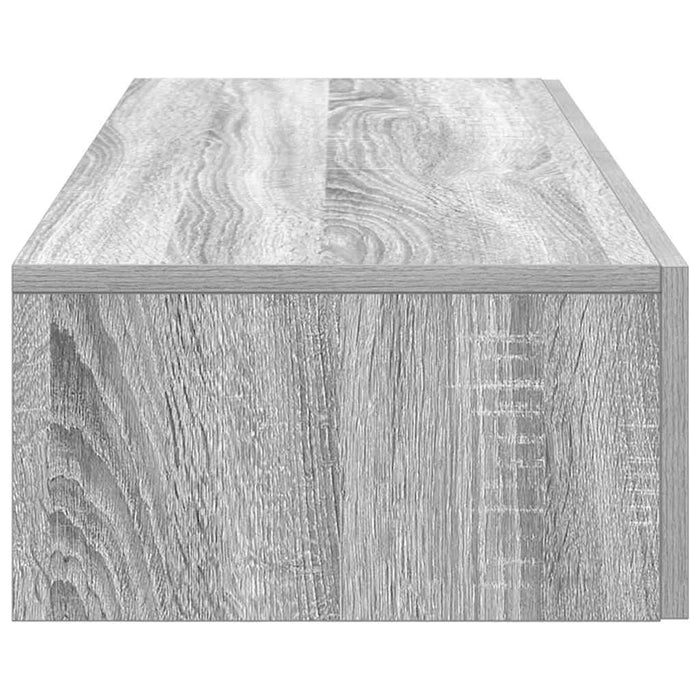 Raft perete cu sertare Gri Sonoma 60x26,5x15cm Lemn prelucrat - WALTI WALTI